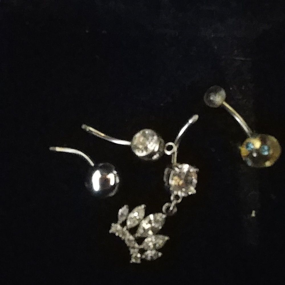 Real Silver Belly button piercings bundle - Picture 4 of 5